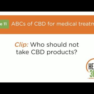 Who should not take CBD products?